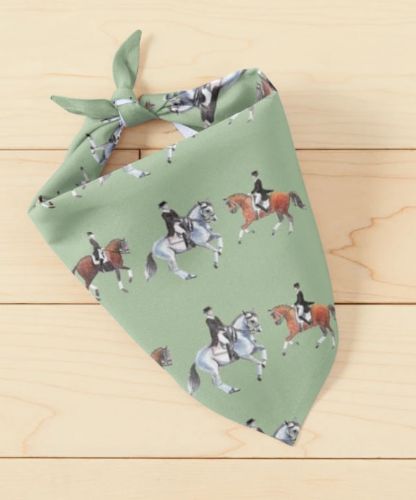 Horse Print Dog Bandana (Large)